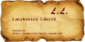 Laczkovics László névjegykártya